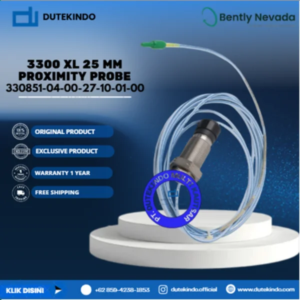 Bently Nevada 3300 XL 25 mm Proximity Probe 330851-04-00-27-10-01-00 Kabel Probe