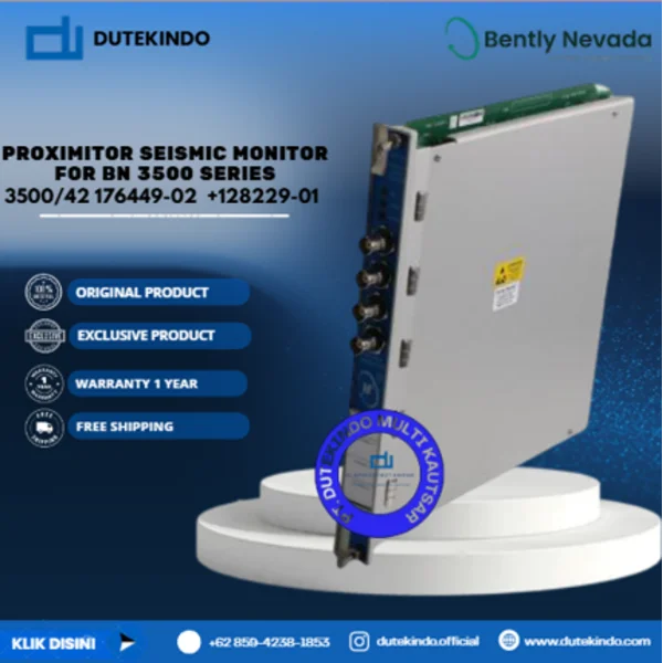 Bently Nevada Proximitor Seismic Monitor For BN 3500 Series 3500/42 176449-02  +128229-01 Condition Monitoring