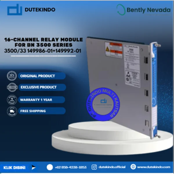 Bently Nevada 16-Channel Relay Module  For BN 3500 Series 3500/33 149986-01+149992-01 Relay Module