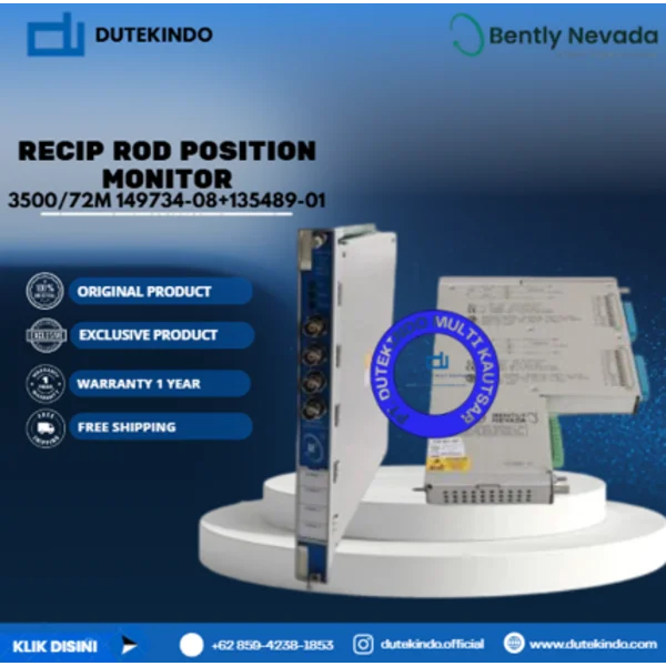 Bently Nevada Recip Rod Position Monitor 3500/72M 149734-08+135489-01 Condition Monitoring