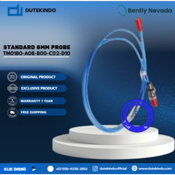 Bently Nevada Standard 8mm Probe TM0180-A08-B00-C02-D10 Kabel Probe