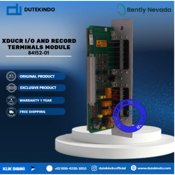 Bently Nevada XDUCR I/O and Record Terminals Module 84152-01 Relay Module