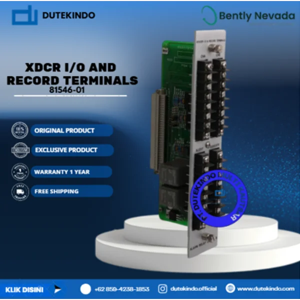 Bently Nevada XDCR I/O and Record Terminals 81546-01 Relay Module