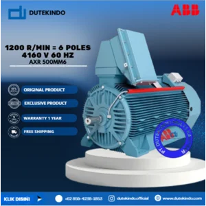 ABB 1200 r/min = 6 poles 4160 V 60 Hz AXR 500MM6 510464 1250KW 1193 Speed Electric Motor 3 Phase