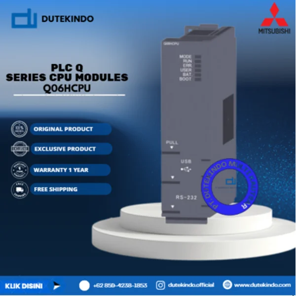 Mitsubishi PLC Q Series CPU Modules Enhanced CPU Q06HCPU PLC / Programmable Logic Controller