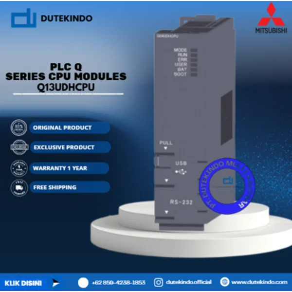 Mitsubishi PLC Q Series CPU Modules Ultra high-speed CPU Q13UDHCPU PLC / Programmable Logic Controller