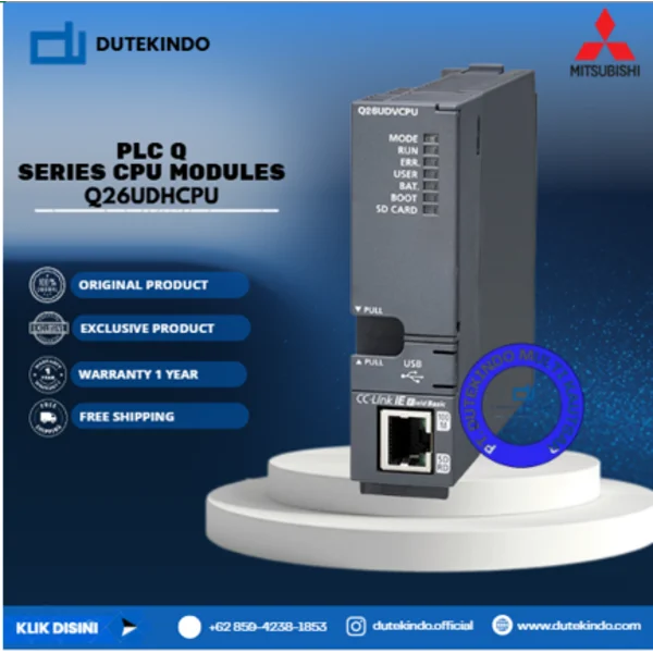 Mitsubishi PLC Q Series CPU Modules Advanced performance CPU Q26UDHCPU PLC / Programmable Logic Controller