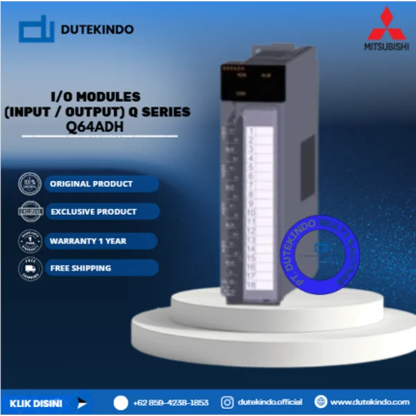 Mitsubishi I/O Modules (Input / Output) Q Series High-speed Analog Input Q64ADH PLC / Programmable Logic Controller