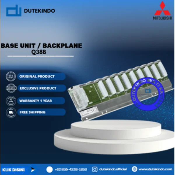 Mitsubishi Base Unit / Backplane Compact base Q38B PLC / Programmable Logic Controller