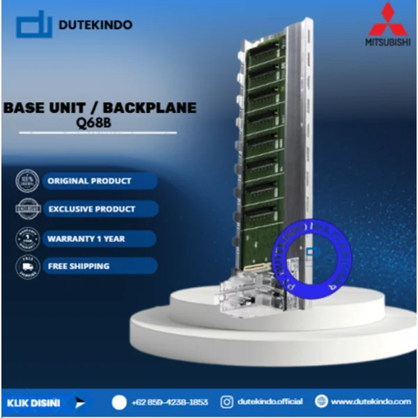 Mitsubishi Base Unit / Backplane Medium system Q68B PLC / Programmable Logic Controller