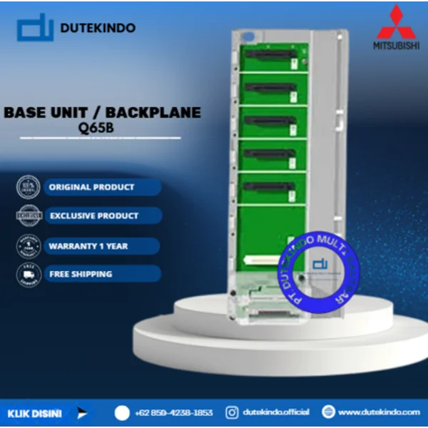 Mitsubishi Base Unit / Backplane Standard type Q65B PLC / Programmable Logic Controller