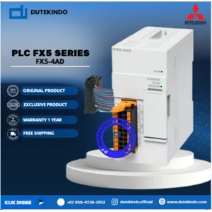 Mitsubishi PLC FX5 Series Input analog 4 saluran (tegangan/arus) FX5-4AD PLC / Programmable Logic Controller