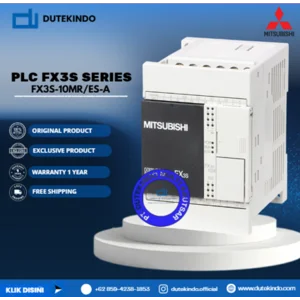 Mitsubishi PLC FX3S Series 10 Input/Output Output Relai 100–240V AC FX3S-10MR/ES-A PLC / Programmable Logic Controller