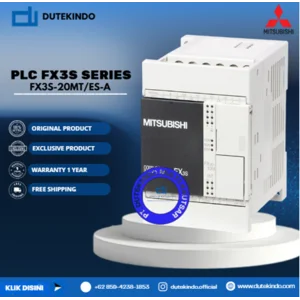 Mitsubishi PLC FX3S Series 20 Input/Output Output Transistor 100–240V AC FX3S-20MT/ES-A PLC / Programmable Logic Controller