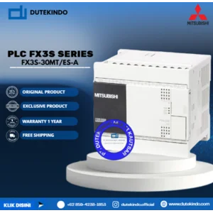 Mitsubishi PLC FX3S Series 30 Input/Output Output Transistor 100–240V AC FX3S-30MT/ES-A PLC / Programmable Logic Controller