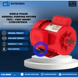 WEG Single-Phase General Purpose Motors TEFC – Foot Mount .3318ES1RFDB56 HP 0.33 KW 0.25 RPM 1800 FRAME B56 Motor Listrik