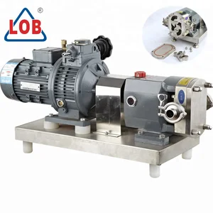 Stainless Steel sanitary Tri-lobe rotary lobe pump chocolate Rotor pump for honey Sanitary Rotor Pump