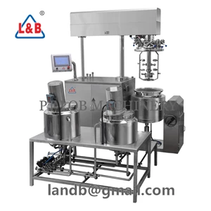 Vacuum mixer homogenizer paste mixing tank body lotion and cream making machines