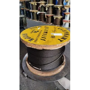 Kawat Seling Baja 14mm 6x36iwrc Ungalvanis Kiswire