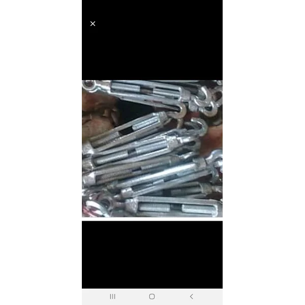 Turnbuckle Jarum Keras M12 Galvanis