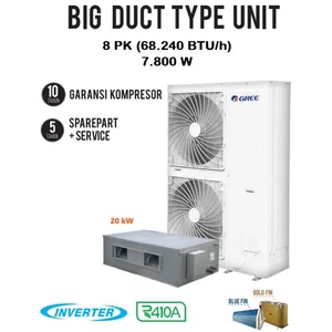 Gree - Ac Bigduct Type 8Pk - Inverter R410a -- Ductable Ac Unit
