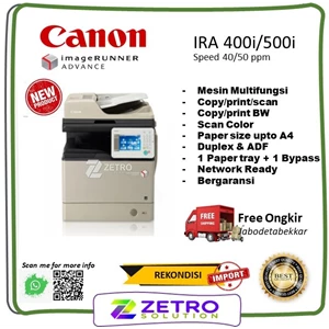 Mesin Fotocopy Multifungsi Canon Ira 400/500I Rekondisi Import