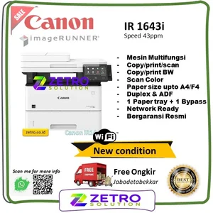 Mesin Fotocopy Multifungsi Canon Ir 1643I