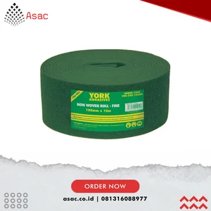 YRK2451640K 100mmx10M NON-WOVEN ROLL FINE G PURPOSE GREEN