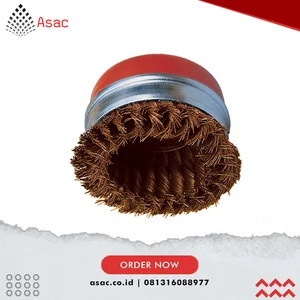 YRK2954740K 30SWG Plain Brass Wire Arbor Cup Brush 100 x 22mm
