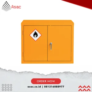 MTL4056615Y Flammable Storage Cupboard. 2 Doors. Yellow. 712 x 915 x 305mm