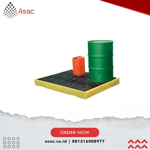 SOL7410134C Spill Pallet 4 Drum Bunded Floor