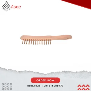 KEN9068200K 2-ROW BRASS WIRE SCRATCH BRUSH