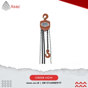 MTL9414200K Hoist. 500kg Rated Load.2 5m Chain With Safety Hook