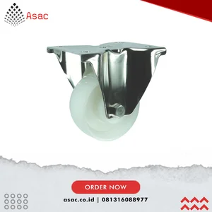 ATL9457400G Stainless Steel.Nylon Fixed Plate Castor 125mm