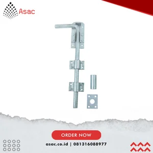 MTL9497075K 600mm GARAGE DOOR BOLT PR E-PACKED + FITTINGS GALV