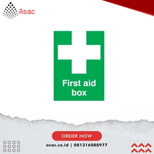SSF9647868K First Aid Box Vinyl Sign 148mm x 210mm