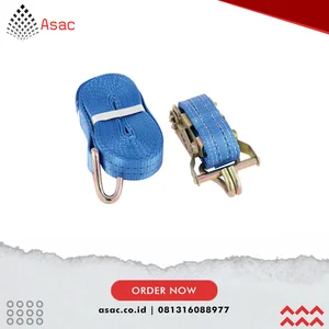 MTL9788440K 7.5m x 50mm Load Strap-Double Hook (two part) 2000kg Load Capacity