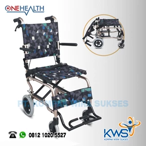 Manual Wheelchair Onehealth FS804LABJ - Kursi Roda Travelling / Alat Bantu Jalan