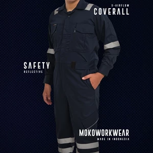 Wearpack Coverall Safety Mokoworkwear Navy Scotlight