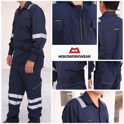Dari Wearpack Coverall Safety Mokoworkwear Navy Scotlight 1