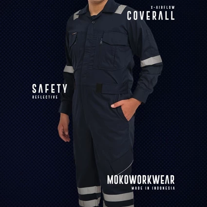 Dari Wearpack Coverall Safety Mokoworkwear Navy Scotlight 0