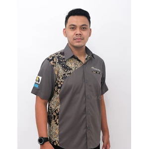 Papua Batik Custom Bank Work Shirt