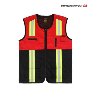 Vest Rompi+MokoWorkwear+Black Blue Red / Black+UkuraN+ M L XL 2XL+Rompi Safety