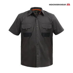 Kemeja Kerja Pendek+MokoWorkwear+Kemeja Pendek Mokoworkwear Premium Drill+Kemeja dan Seragam Kustom