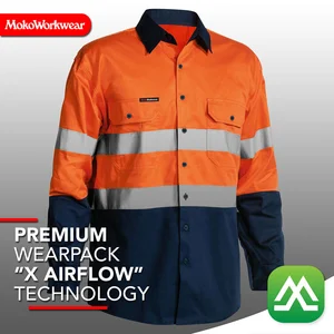 Mokoworkwear Wearpack Safety Airflow Orange Navy