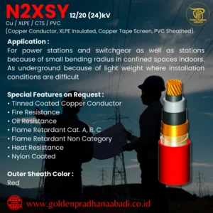 Kabel Listrik N2XSY 20kV 1x150 mm2 20kV Kabelmetal (KMI)