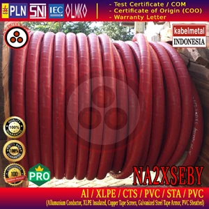 3x185 mm2 Al/XLPE/CTS/PVC/STA/PVC 12/20 (24)kV Cable