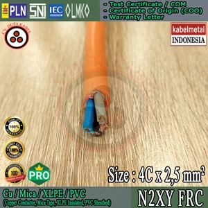 Fire Resistant Cable (FRC) 4x2.5 mm2 Cu/Mica/XLPE/PVC 500V