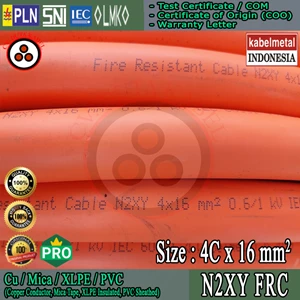 Fire Resistant Cable (FRC) 4x16 mm2 Cu/Mica/XLPE/PVC 1kV
