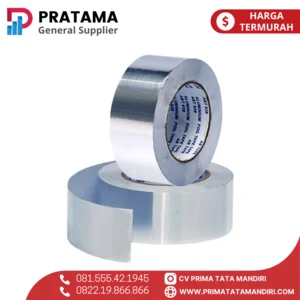 Alumunium tape LAKBAN ALUMUNIUM FOIL TAPE Tahan Panas Dan Tahan Air Lebar 5cm - 3 Meter